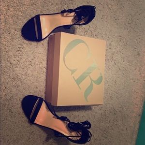 Charlotte Russe chunk heels that lace up.